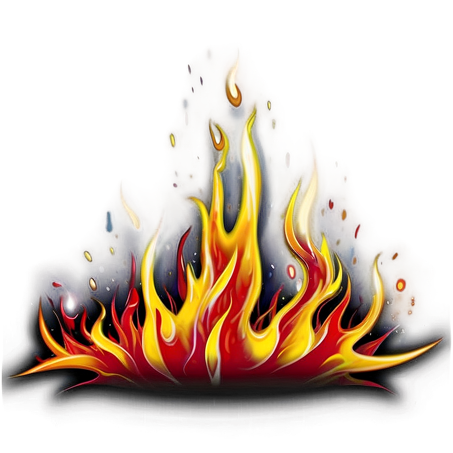 Red Flames C PNG Image