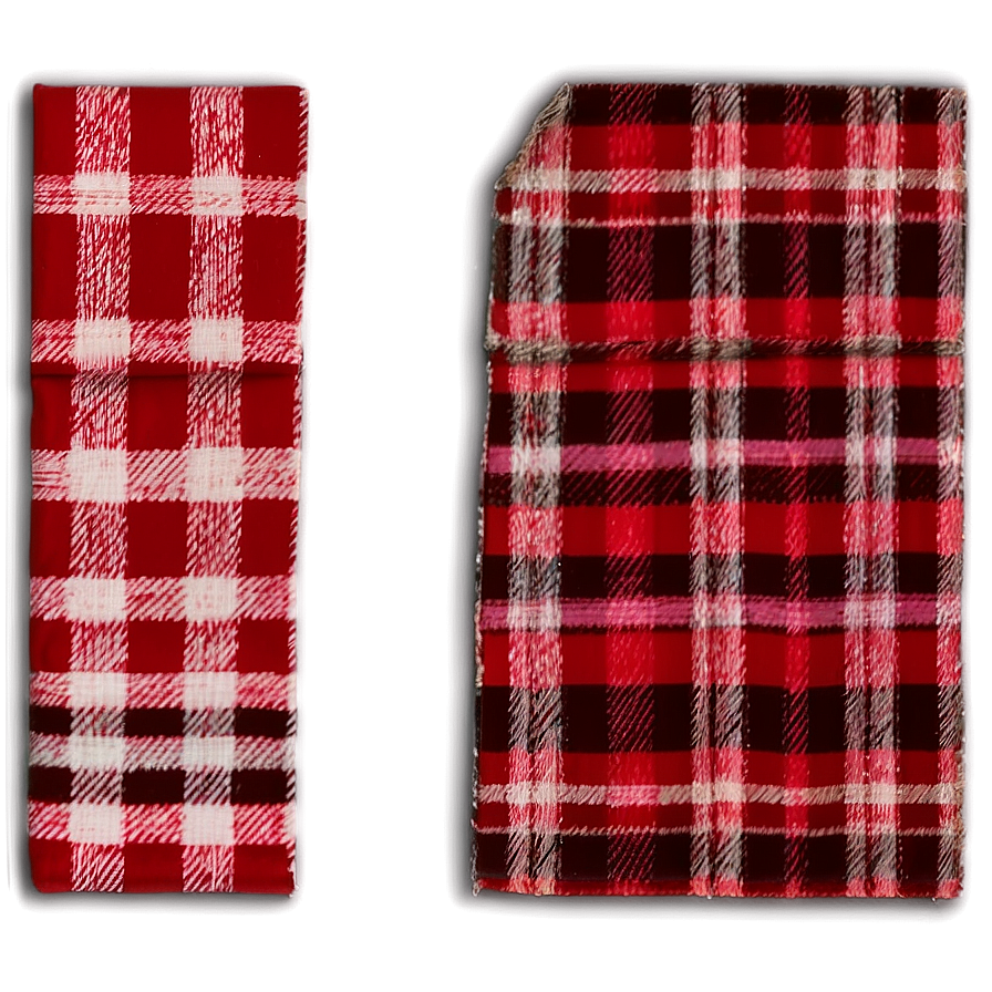 Red Flannel Fabric Png 06212024 PNG Image