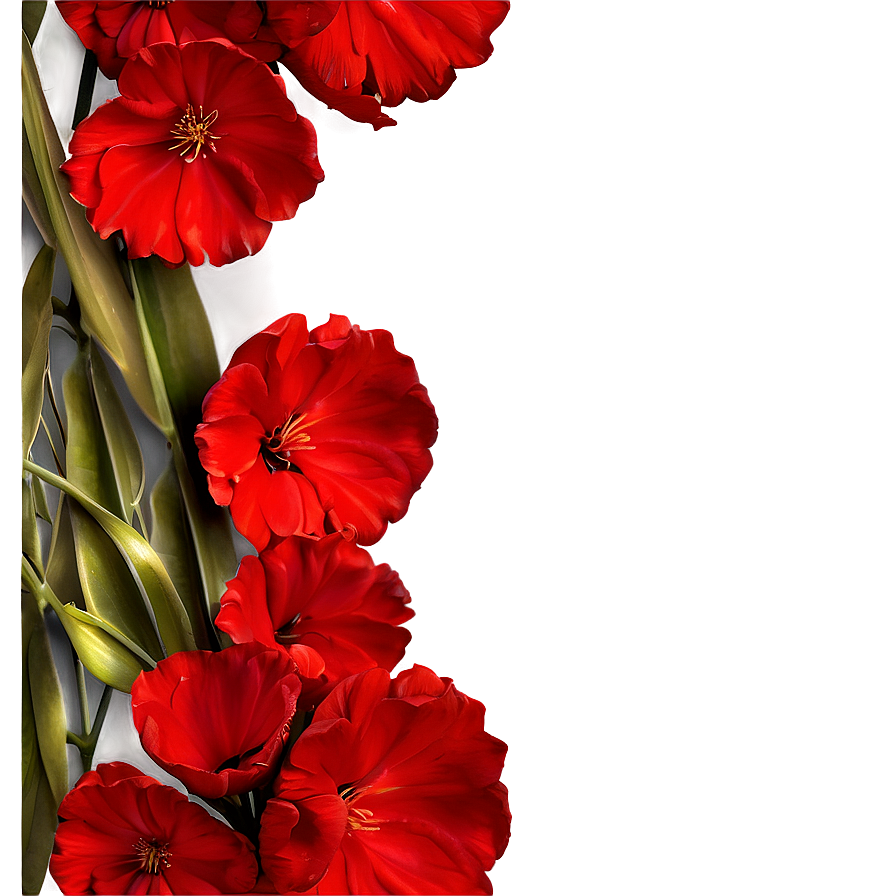 Red Flowers Petals Png Dxp32 PNG Image