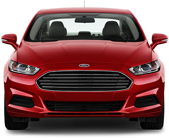 Red Ford Fusion Front View2023 PNG Image