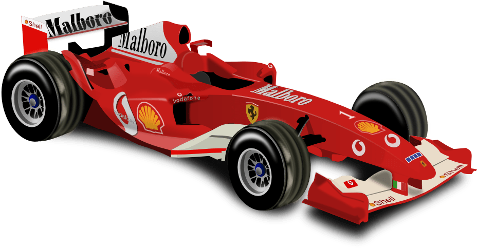 Red Formula One Race Car H D PNG Image