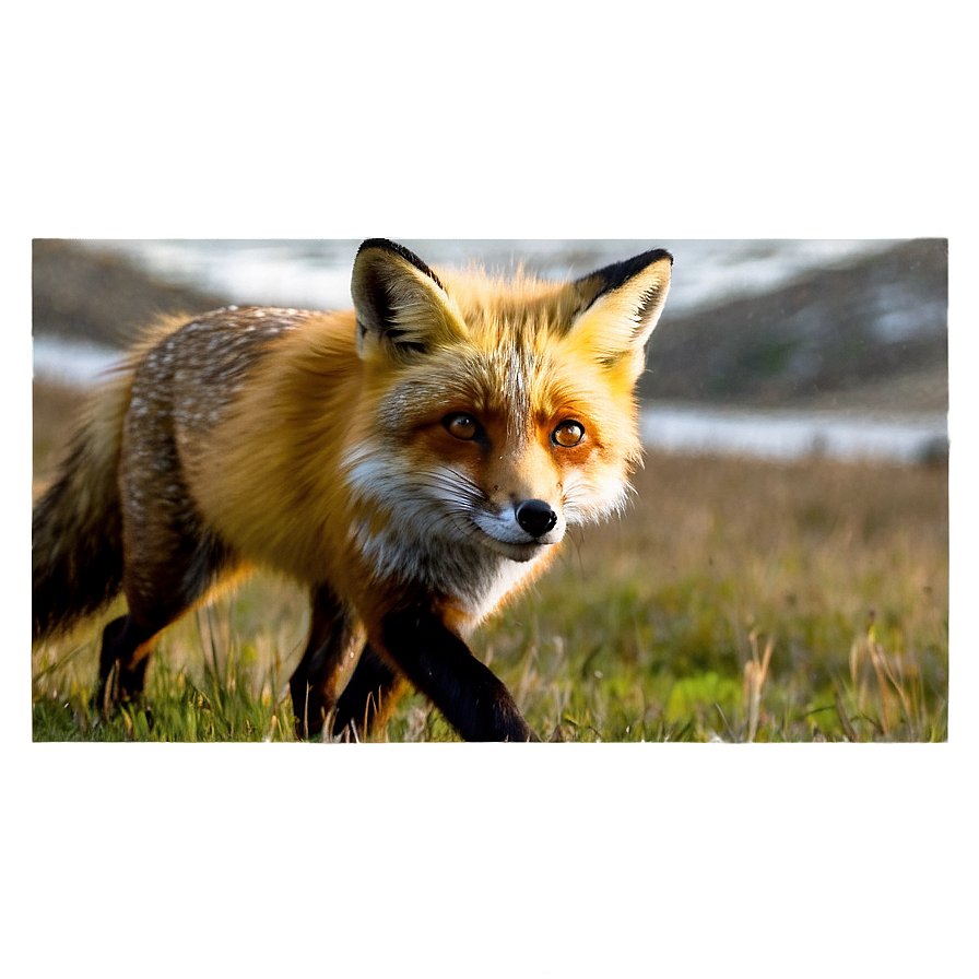 Red Fox Artwork Png Ovo PNG Image