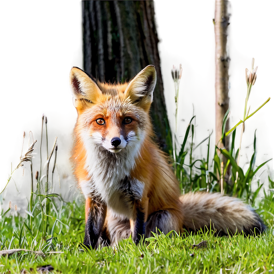 Red Fox In Habitat Png Nob PNG Image