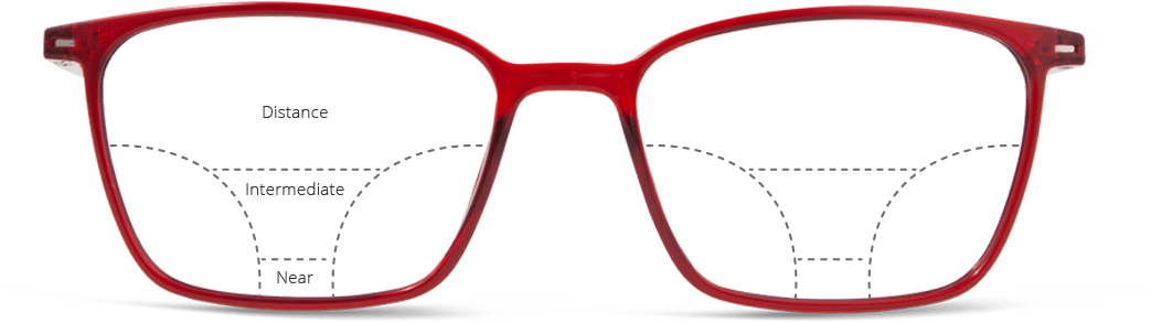 Red Frame Eyeglasses Transparent Background PNG Image