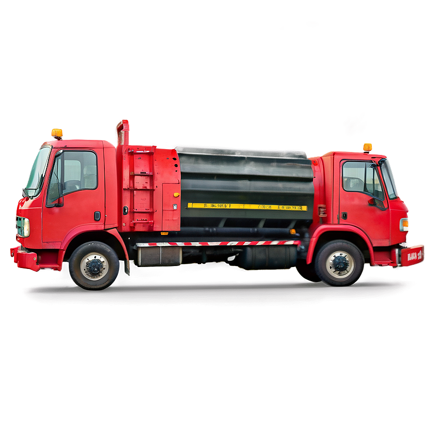 Red Garbage Truck Png Gpc41 PNG Image