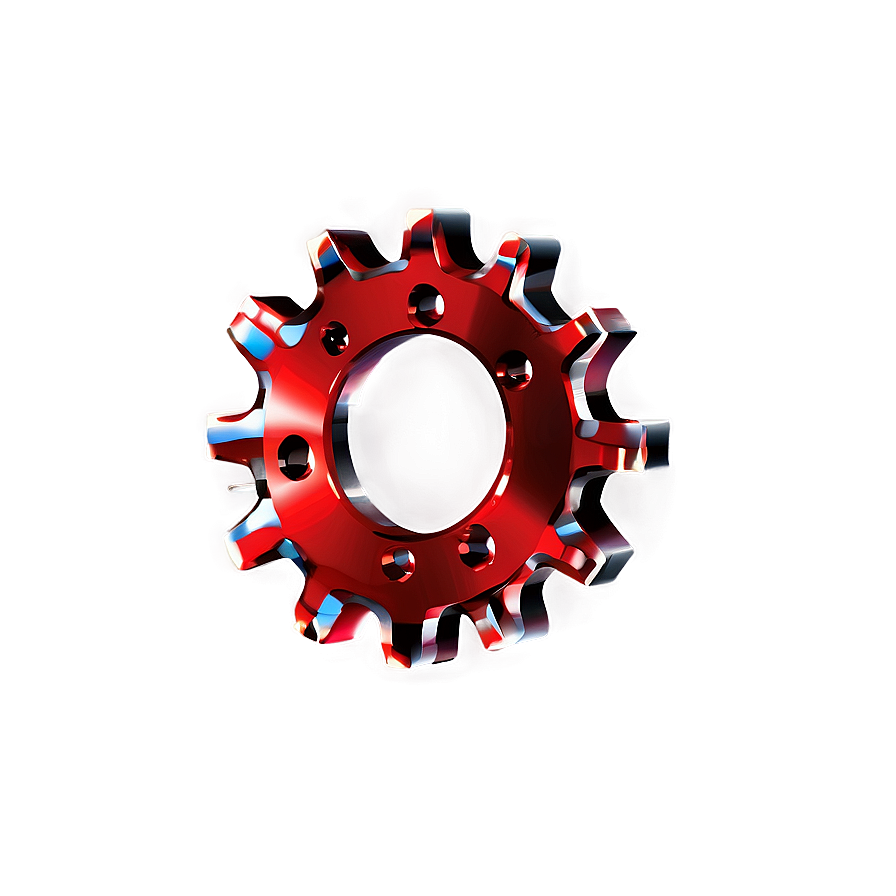 Red Gear Icon Png 05252024 PNG Image