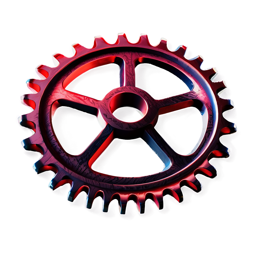 Red Gear Icon Png 05252024 PNG Image