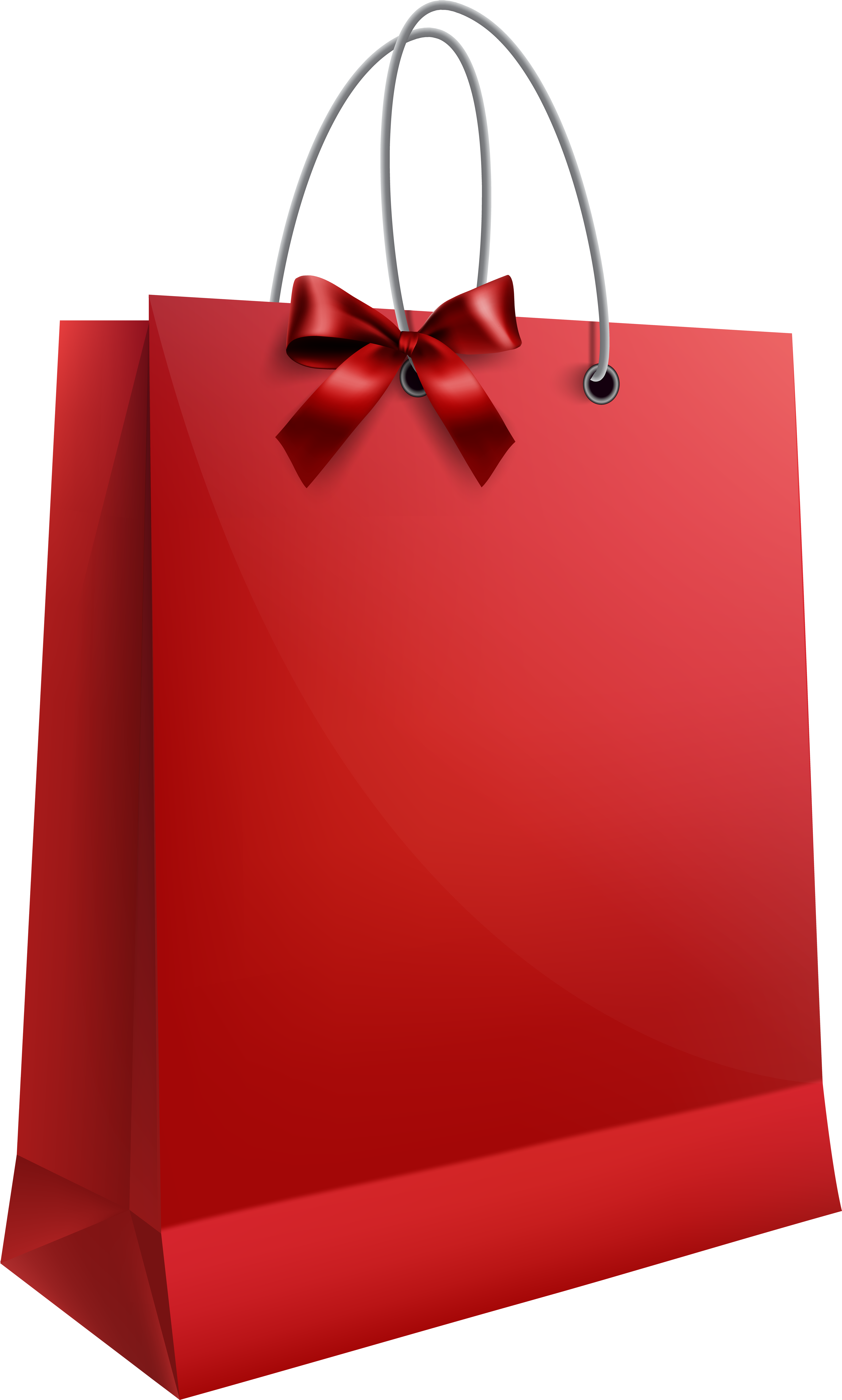 Red Gift Bagwith Bow PNG Image