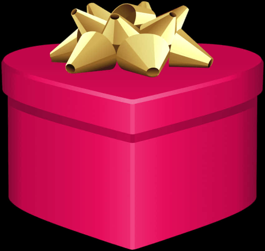 Red Gift Boxwith Golden Bow PNG Image