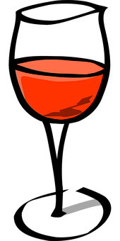 Red Glass Bowl Black Background PNG Image