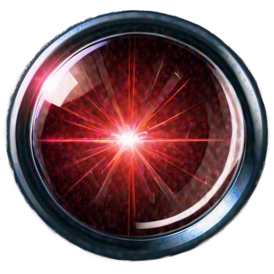 Red Glint Lens Flare Png Cik PNG Image