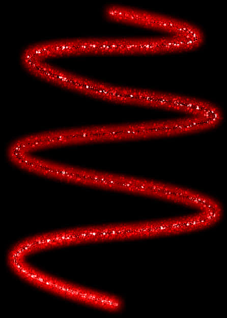 Red Glitter Swirls PNG Image