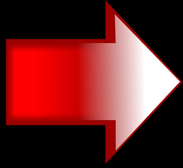 Red Gradient Arrow PNG Image