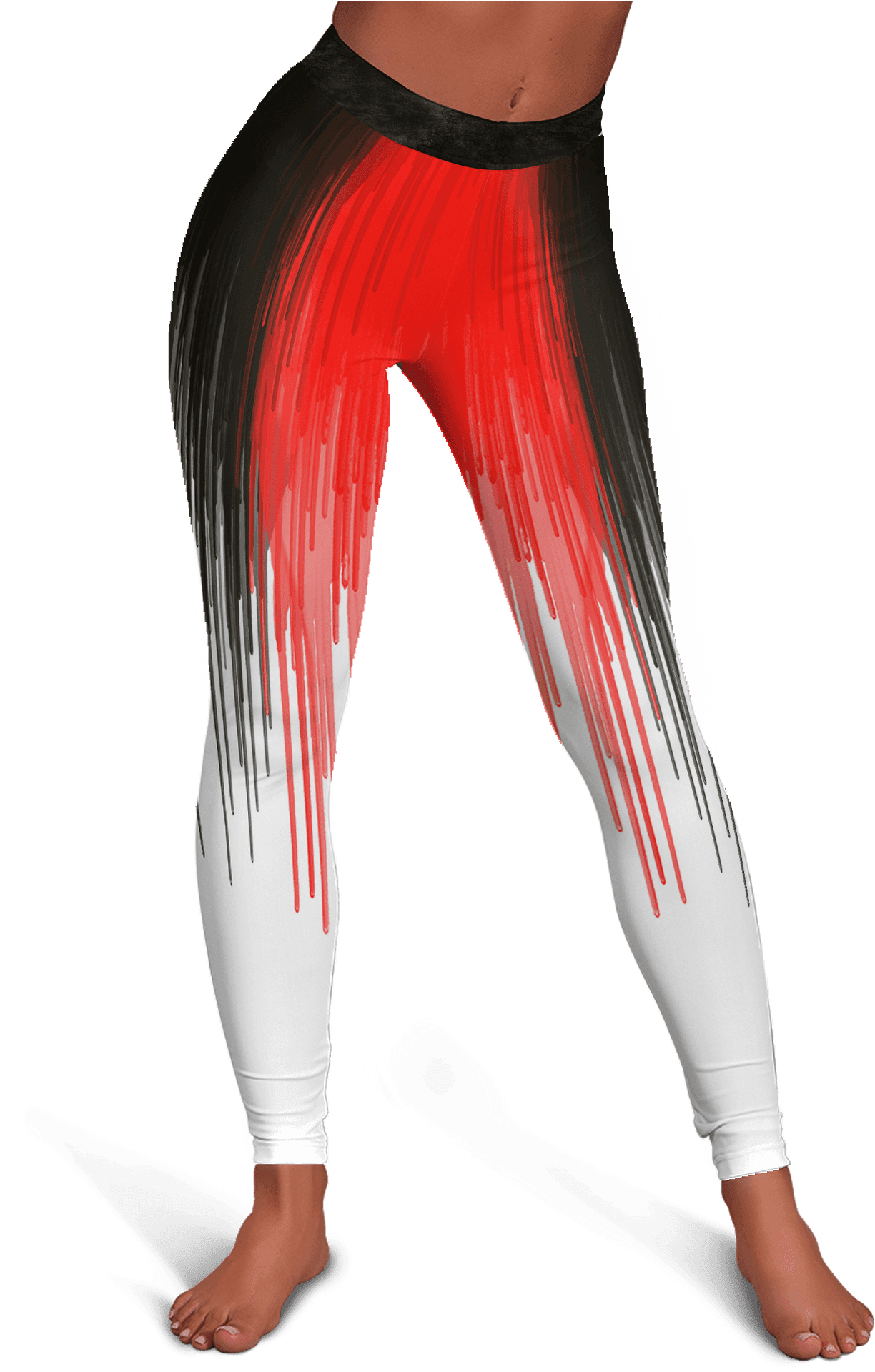 Red Gradient Leggings PNG Image