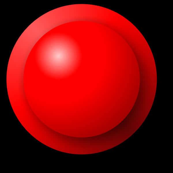 Red Gradient Sphere Graphic PNG Image