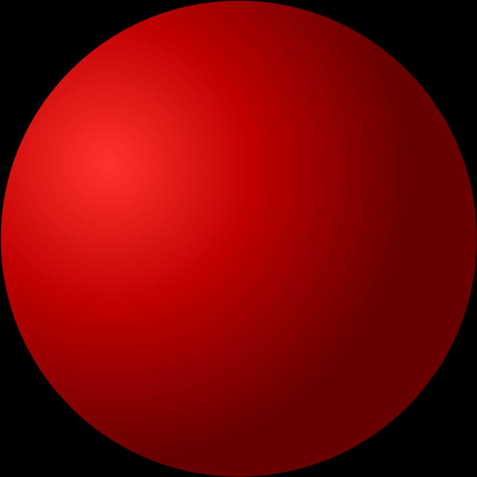 Red Gradient Sphere Graphic PNG Image