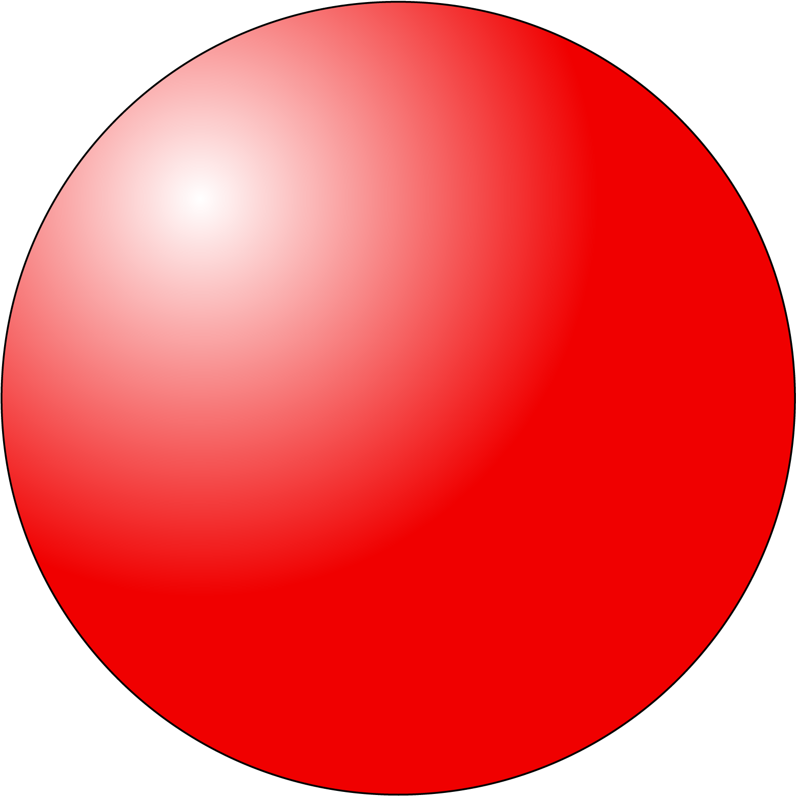 Red Gradient Sphere Illustration PNG Image