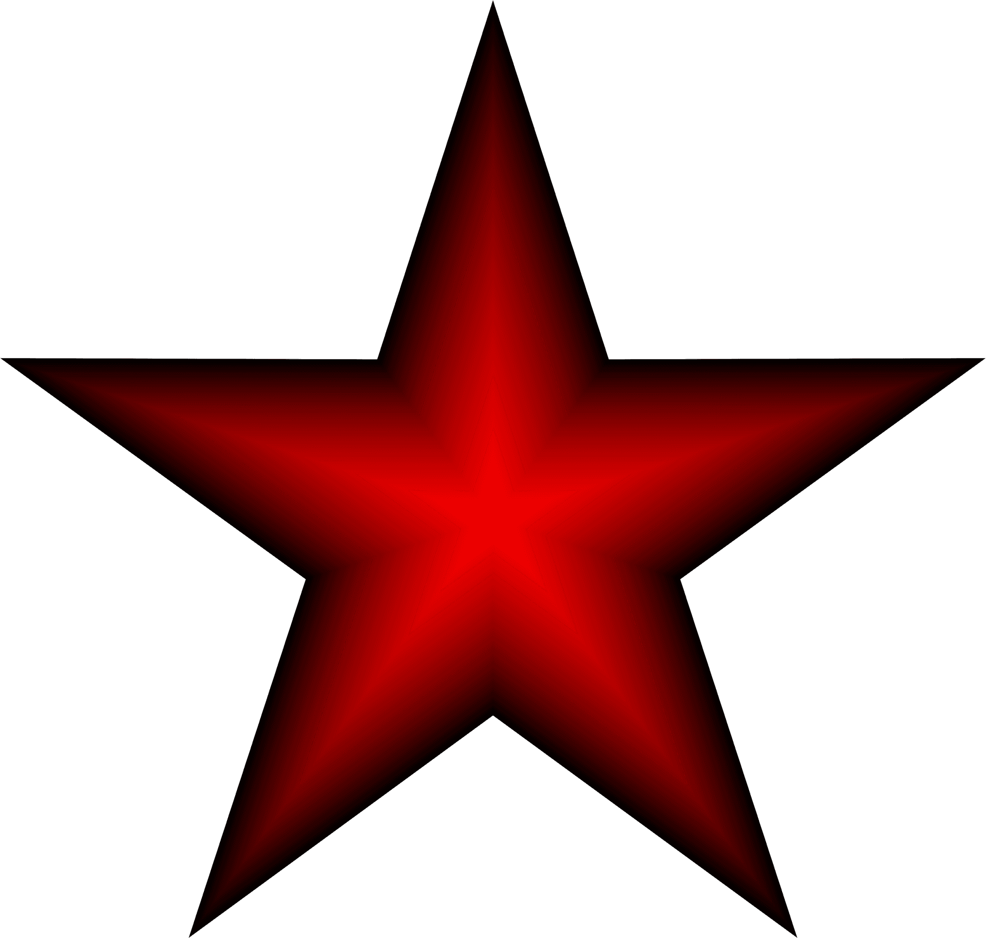 Red Gradient Star Icon PNG Image