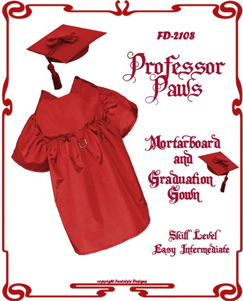 Red Graduation Capand Gownfor Dogs PNG Image