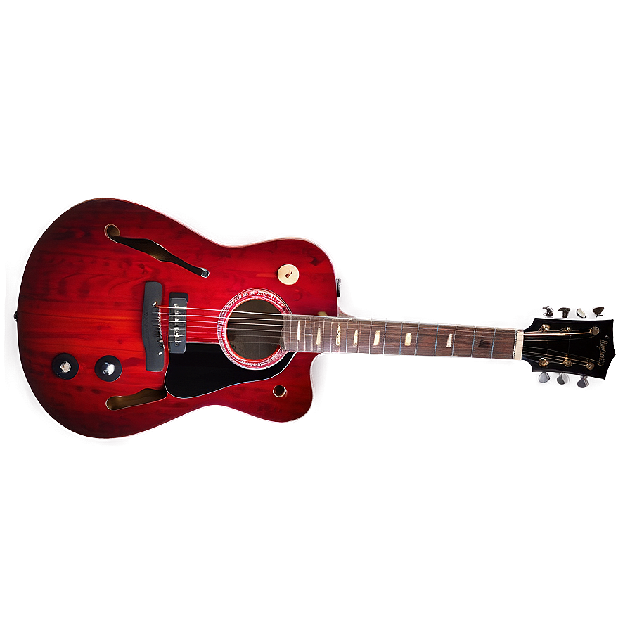 Red Guitar Rock Png 76 PNG Image