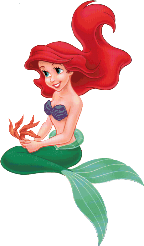 Red Haired Mermaid Clipart PNG Image