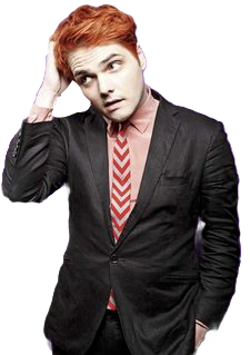 Red Haired Musicianin Black Suit PNG Image