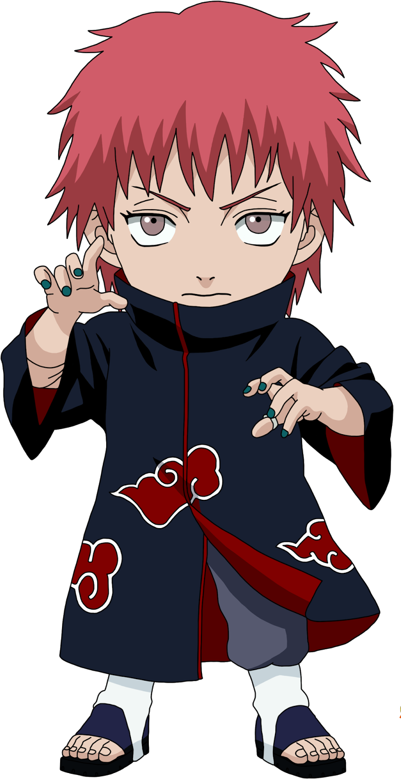 Red Haired Puppet Master Anime Character.png PNG Image