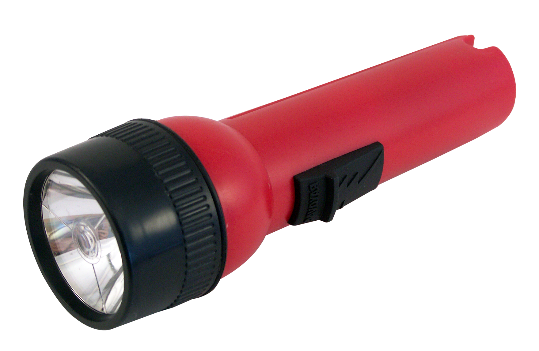 Red Handheld Flashlight PNG Image