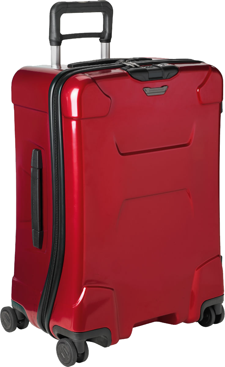 Red Hardshell Carry On Luggage PNG Image