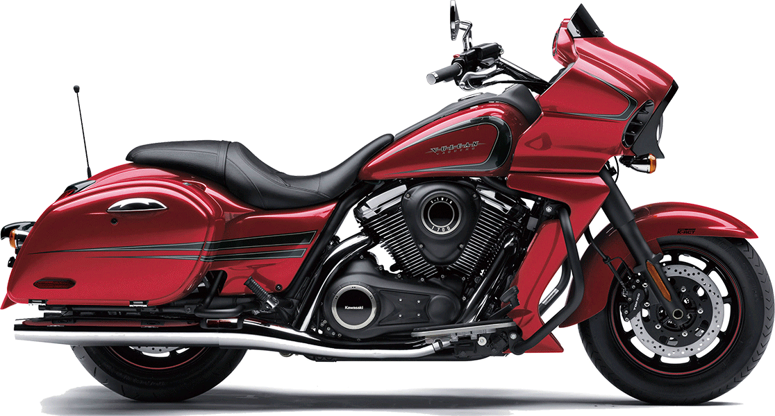 Red Harley Davidson Motorcycle PNG Image