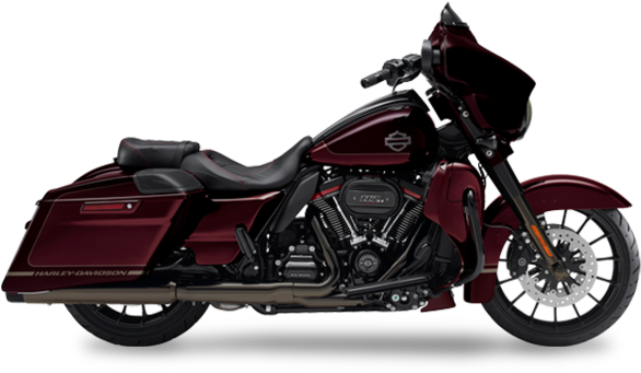 Red Harley Davidson Motorcycle PNG Image