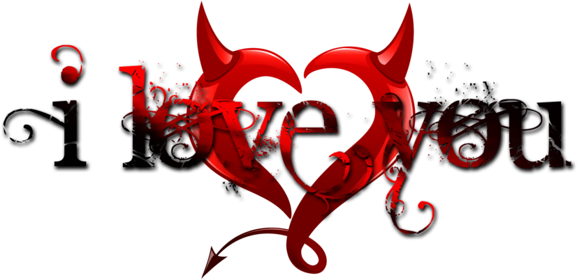 Red Heart Artistic Love Graphic PNG Image