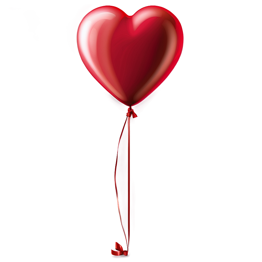 Red Heart Balloon Png Qov PNG Image