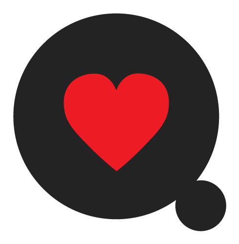 Red Heart Black Circle Icon PNG Image