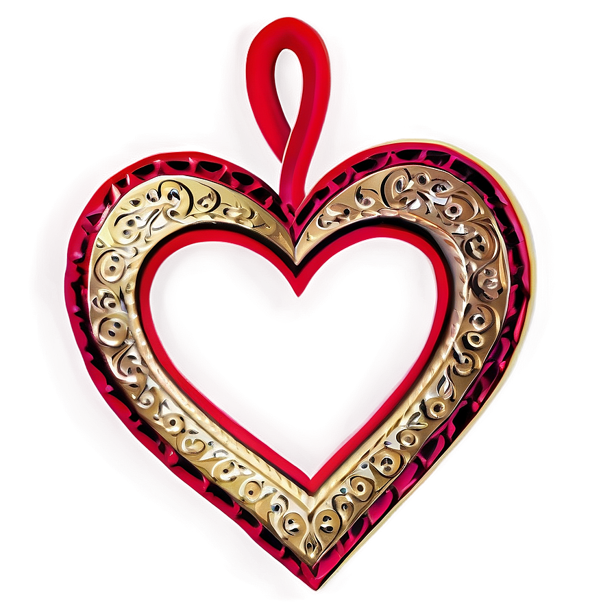 Red Heart Border Png Jqf PNG Image