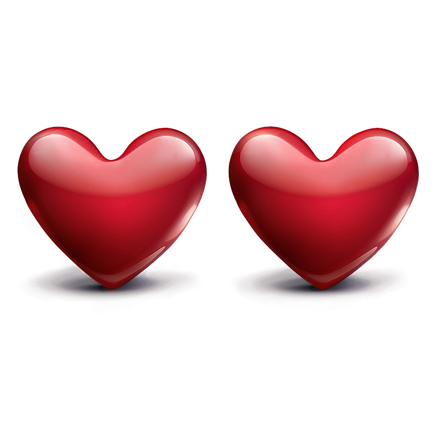 Red Heart Emoji B PNG Image