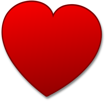 Red Heart Graphic PNG Image