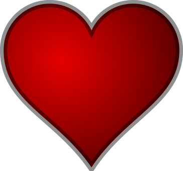 Red Heart Graphic PNG Image