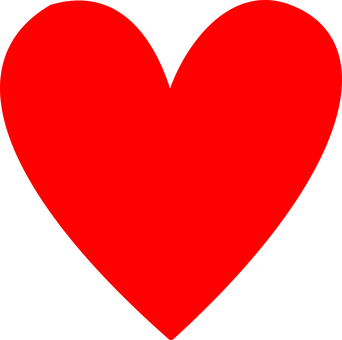 Red Heart Graphic PNG Image