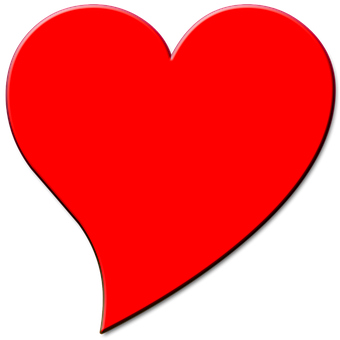 Red Heart Graphic PNG Image