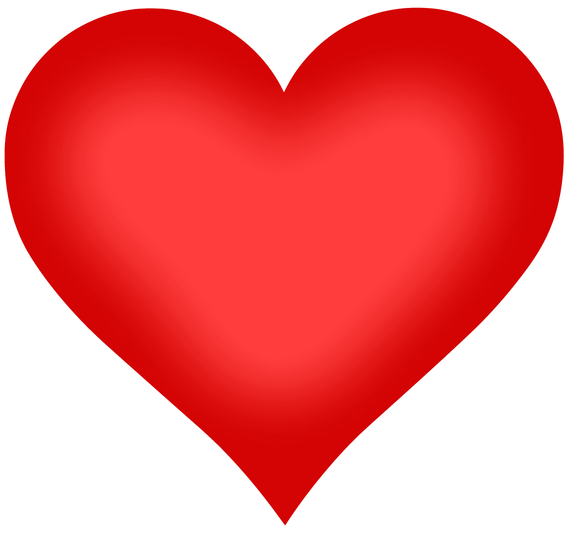 Red Heart Graphic PNG Image