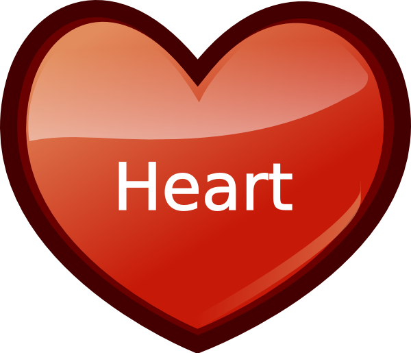 Red Heart Vector Graphic PNG Image