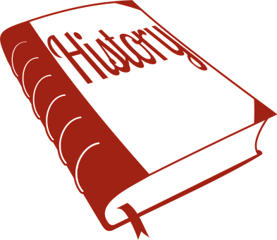 Red History Book Graphic PNG Image