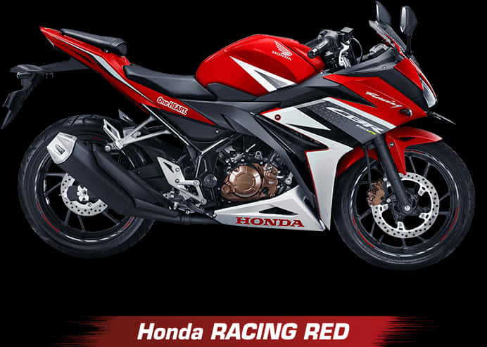 Red Honda Sportbike Showcase PNG Image