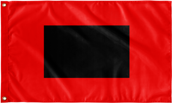 Red Hurricane Warning Flag PNG Image