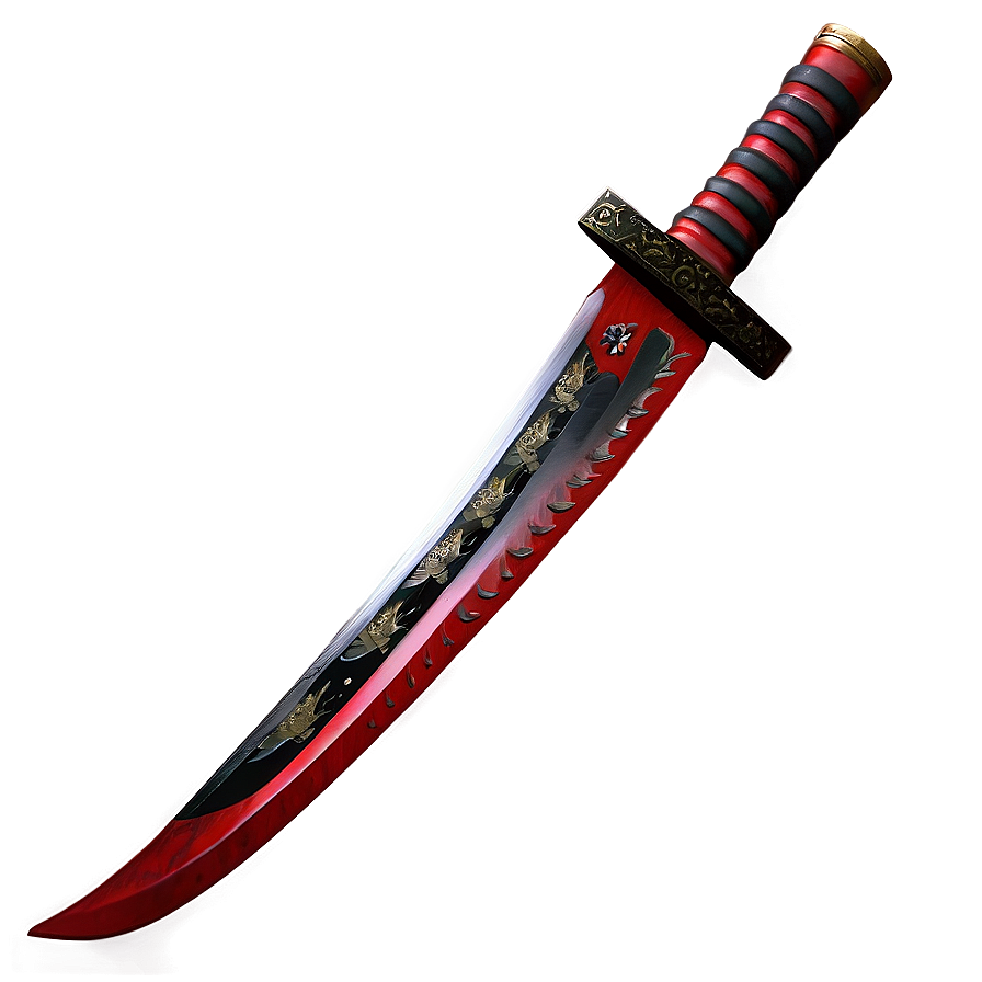 Red Katana Png 05252024 PNG Image