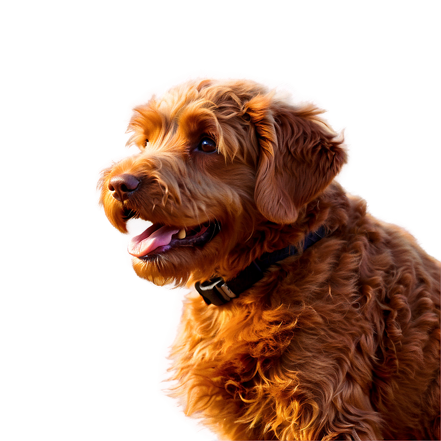 Red Labradoodle Dog Png Kbp PNG Image