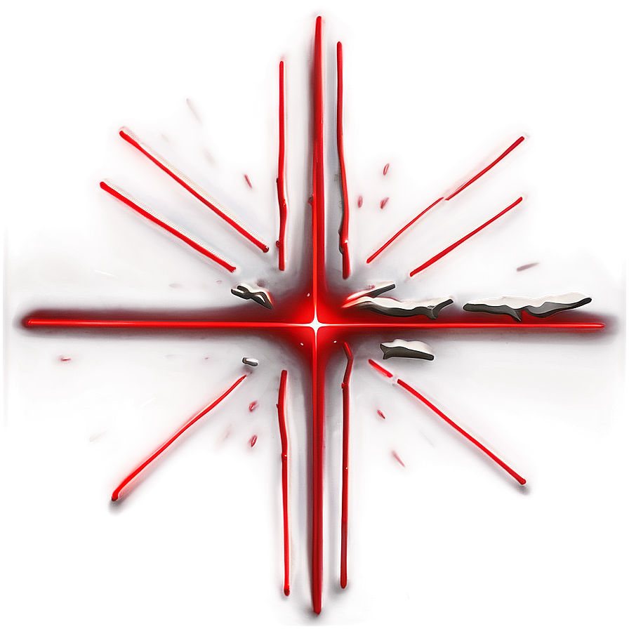 Red Laser Beam Crosshair Png Unc12 PNG Image