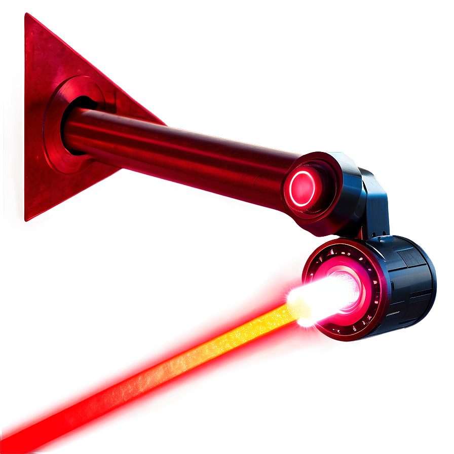 Red Laser Beam With Flare Png 06272024 PNG Image