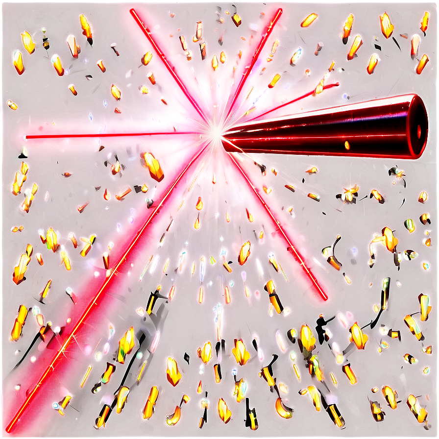 Red Laser Beam With Sparkles Png Gid PNG Image